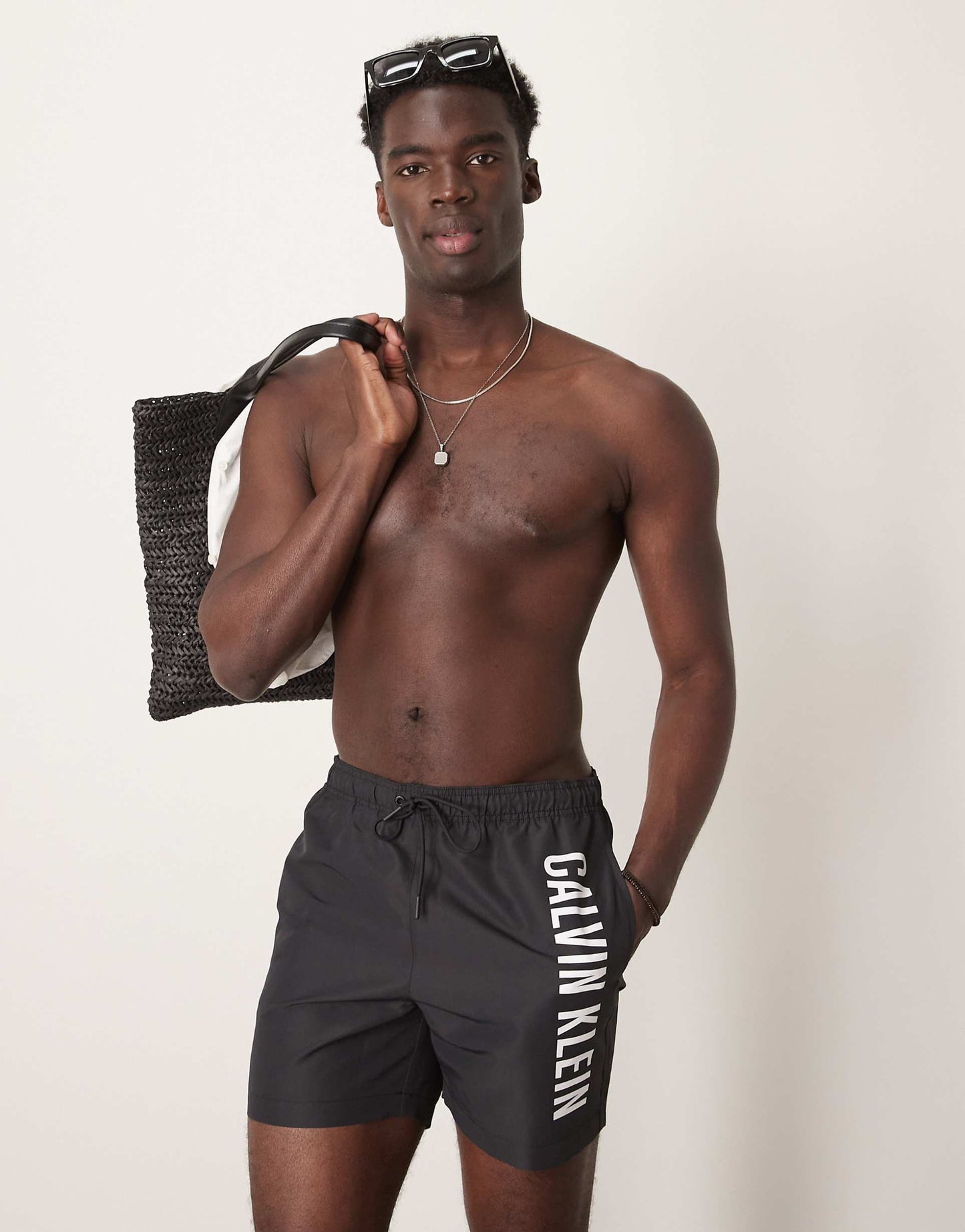 Calvin Klein Power Swim Short: Black