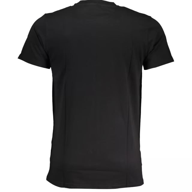 CAVALLI CLASS Bold White Logo Black T-Shirt