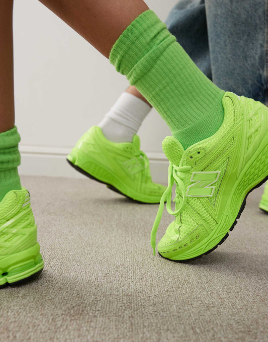 New Balance 1906 trainers in neon green
