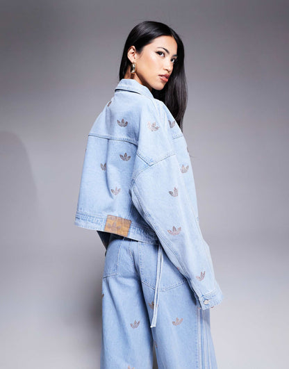 adidas Originals denim jacket in light blue