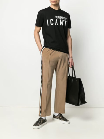 DSQUARED2 I Can't Logo Printed T-Shirt in Black