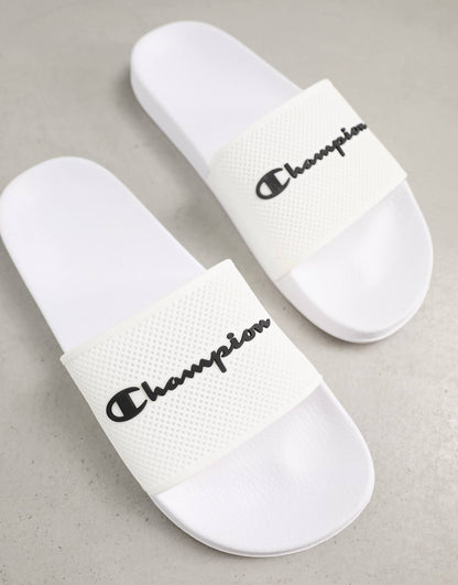 Champion Legacy Daytona unisex sliders in white