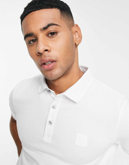 BOSS Polo Top in White