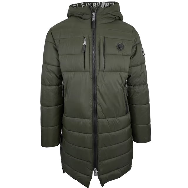 PLEIN SPORT Green Long Jacket