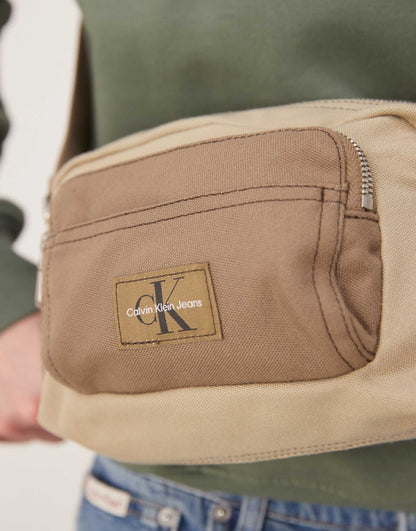 Calvin Klein Jeans workwear camera bag in beige